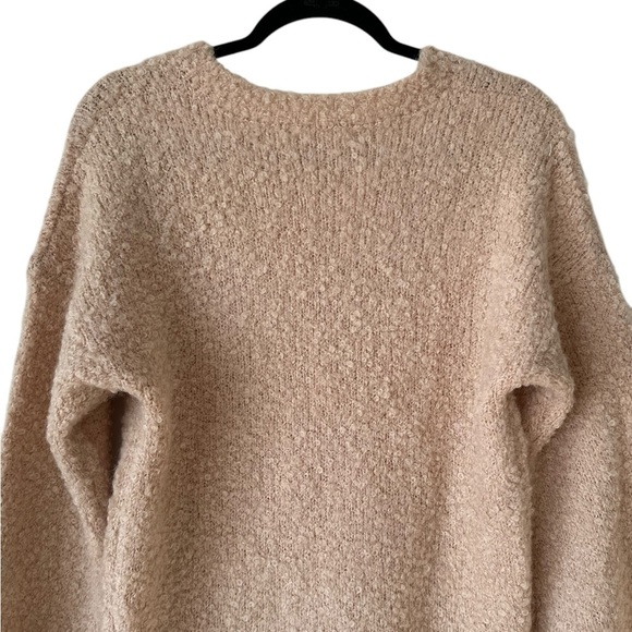 Revolve TULAROSA Wool Alpaca Blend Bubble Sleeve V Neck Sweater Dress - Picture 9 of 16